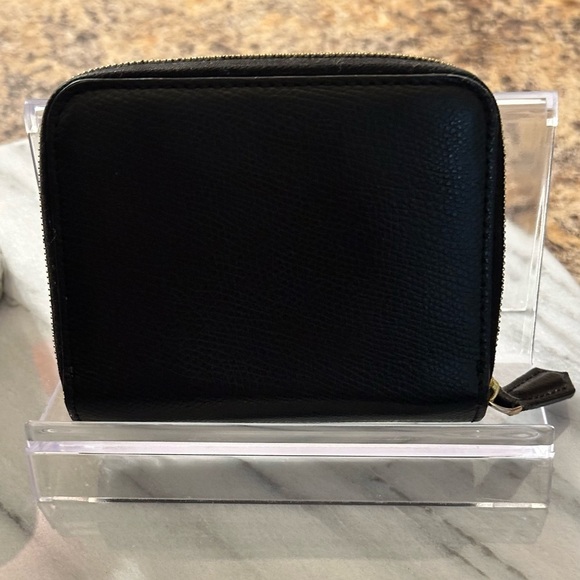 Fendi Black Bifold Leather Wallet Snap Zip Closure 8M0407 Includes COA - Picture 2 of 16